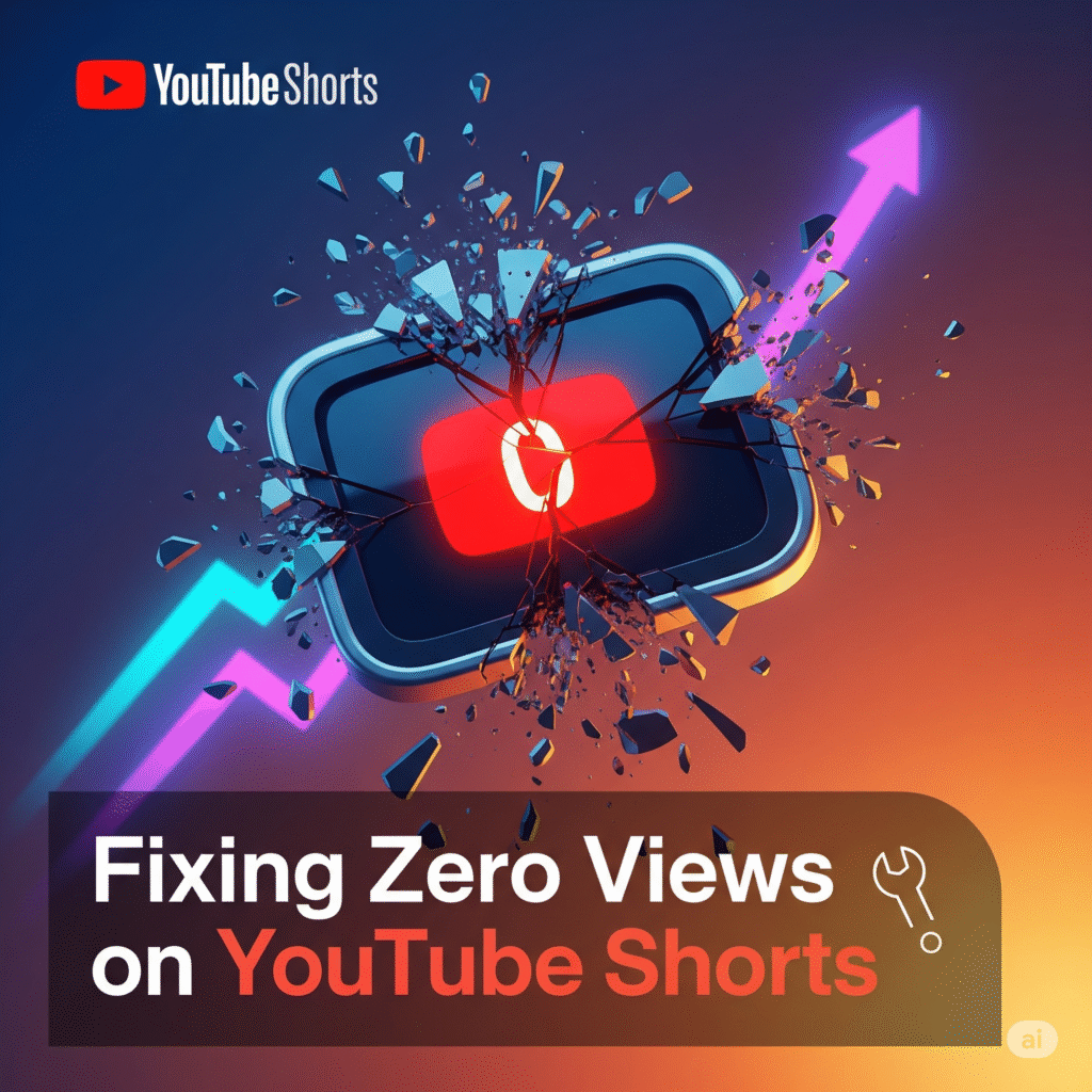 Thumbnail YouTube Shorts zero visualizações